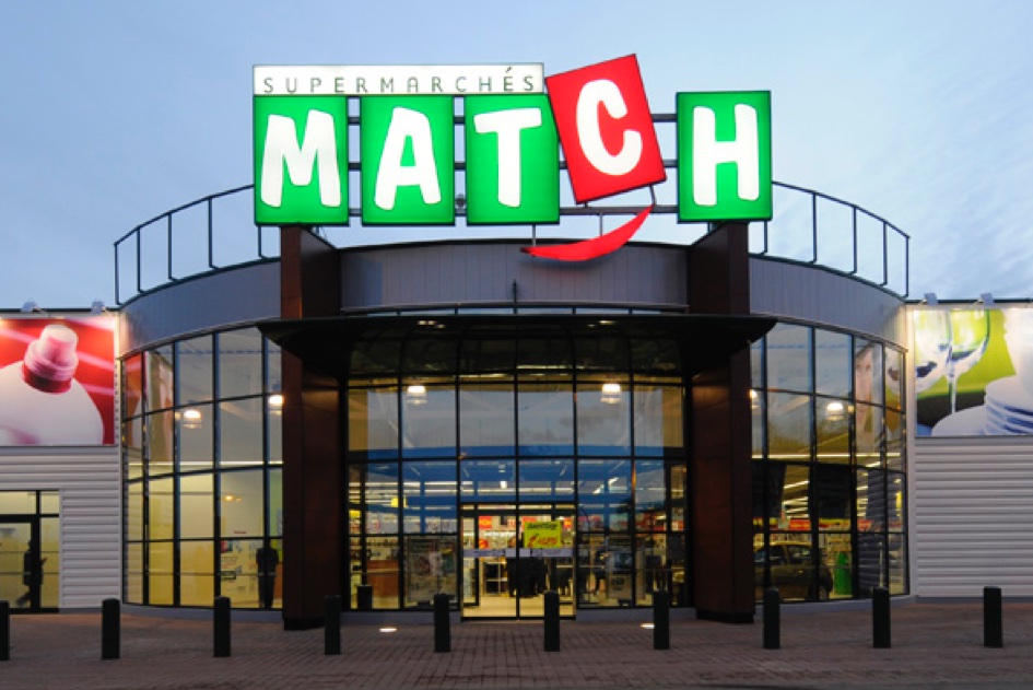 illustration enseigne supermarchés match