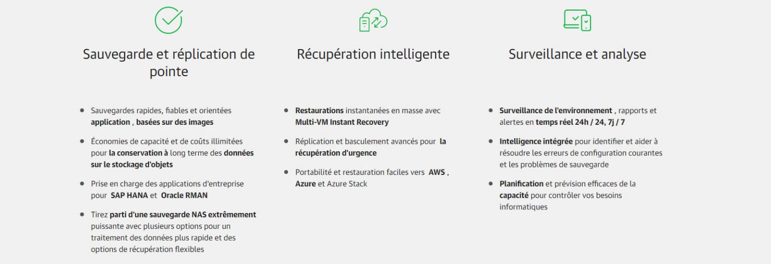 avantages veeam