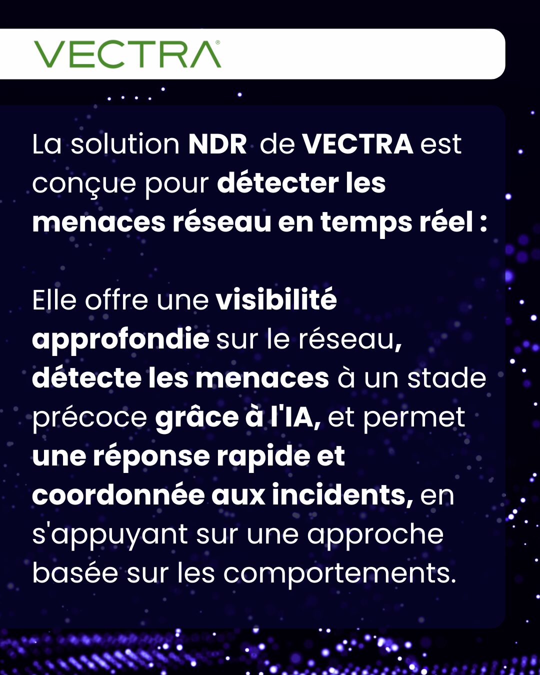 Solution NDR de Vectra