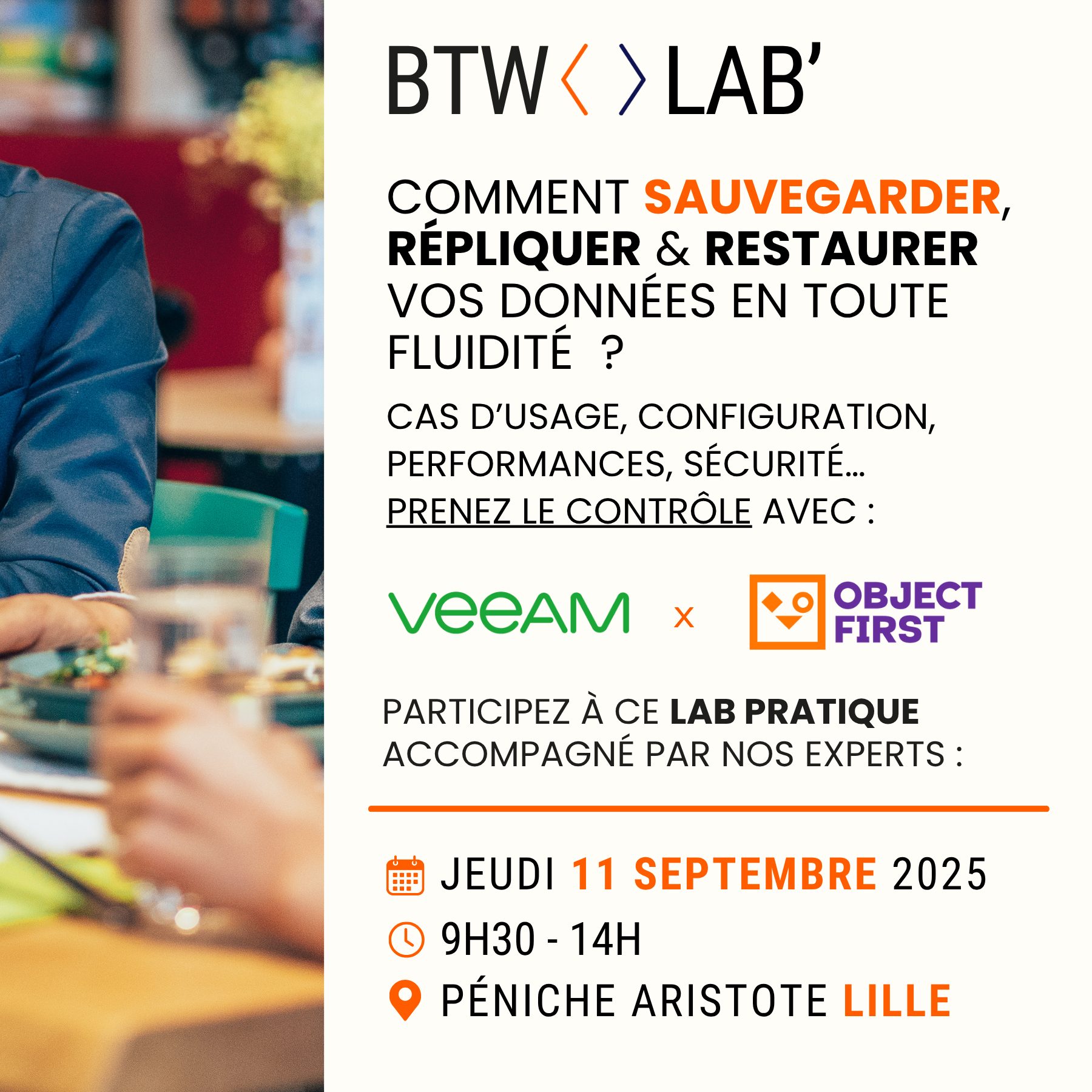 Atelier -hands on lab BY THE WAY x Object First x Veeam - 11.09.2025