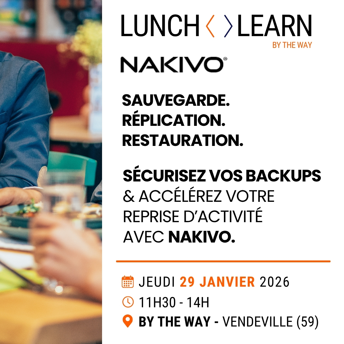 Nakivo reprise d'activité et back up