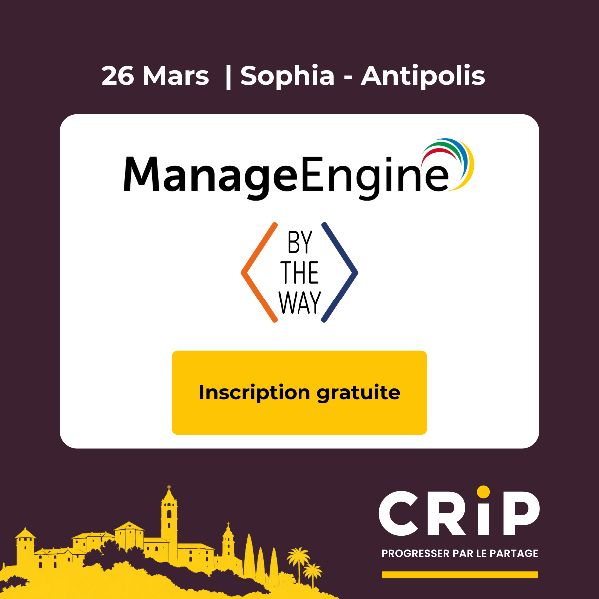 ManageEngine au CRiP Sophia-Antipolis