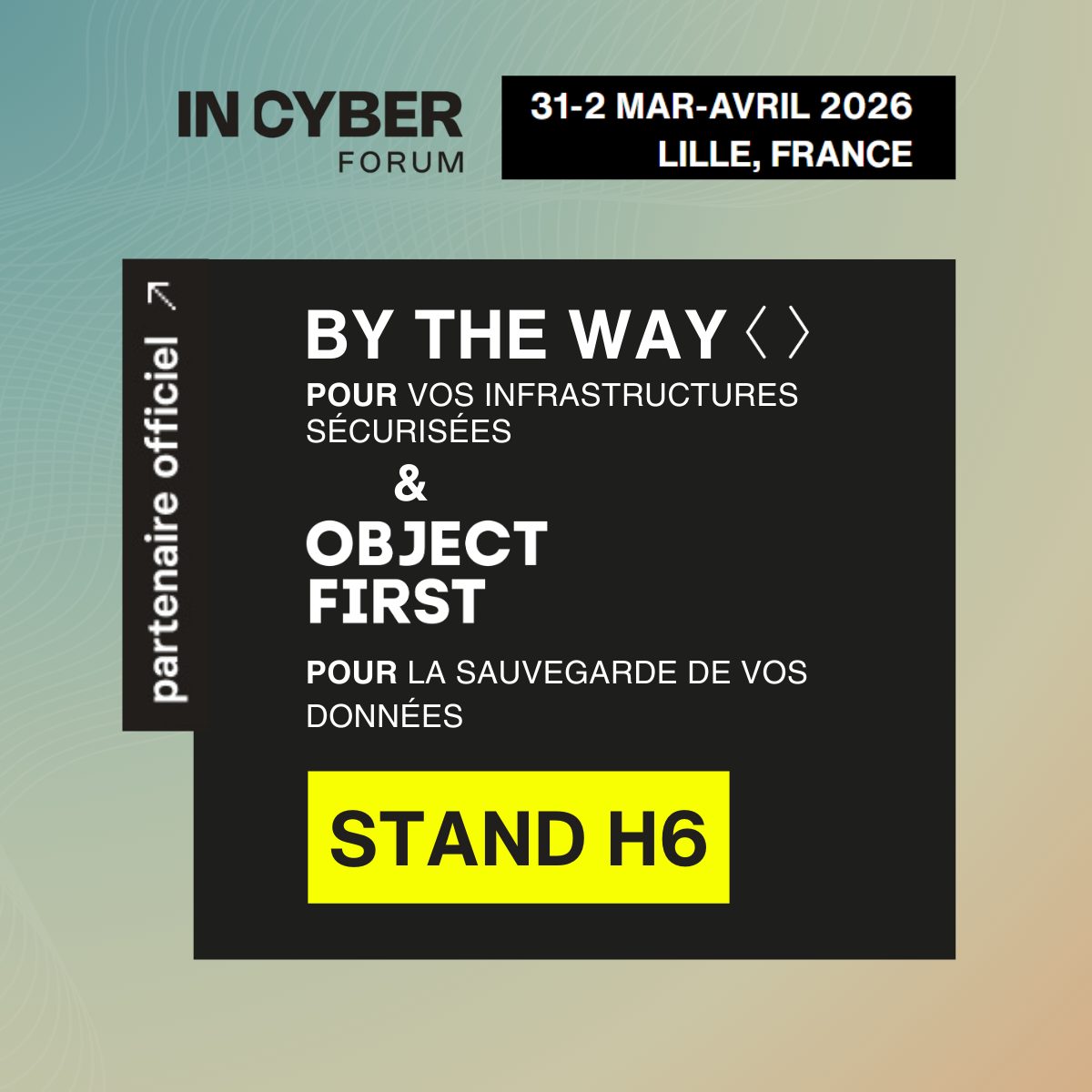 Object First au FIC (Forum Incyber)